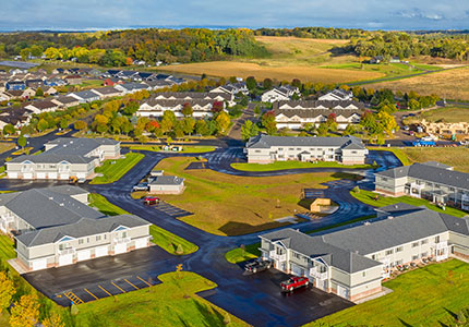 Exterior of PRE/3 multifamily property